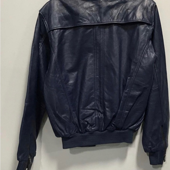 Mens Blue Knoles & Carter Lambskin Jacket Size Medium NWT - Picture 3 of 5